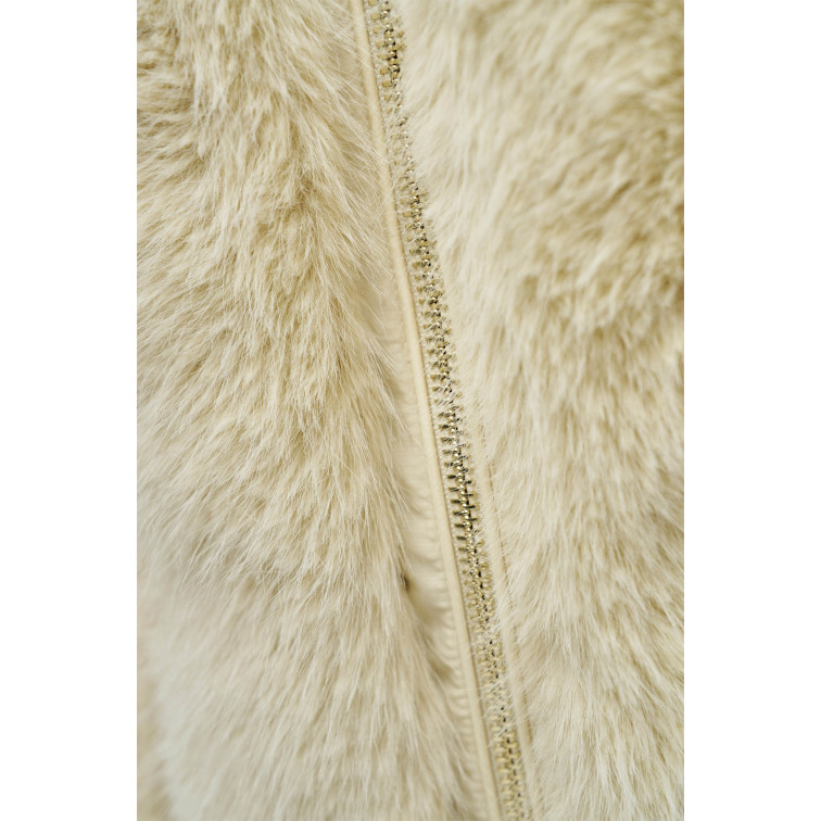 manteau femme  salsa jeans long puffer coat with front fu