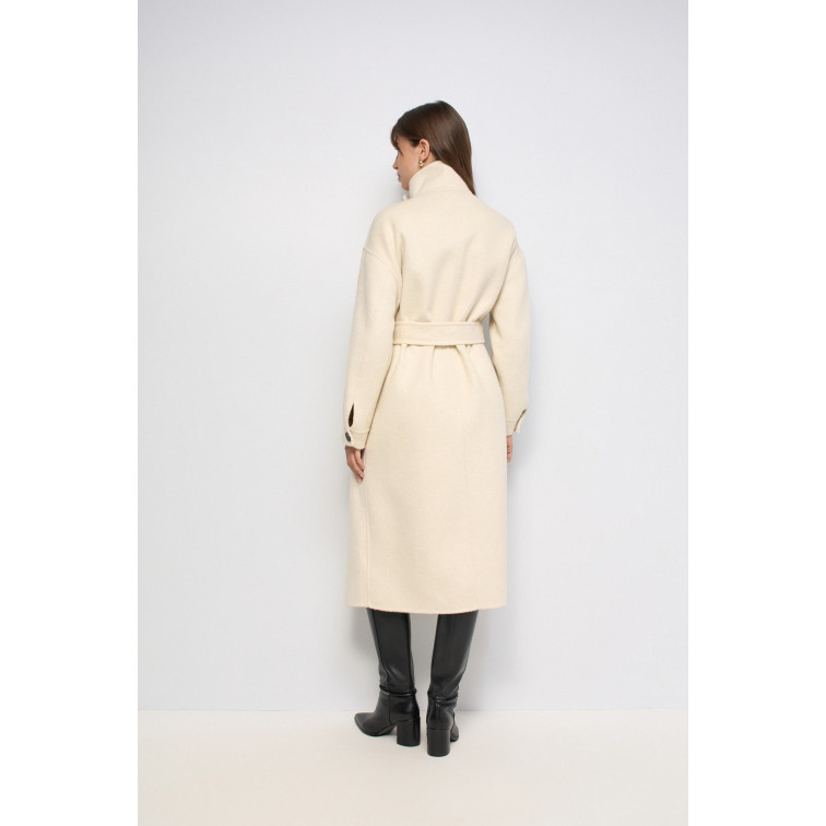 manteau femme  salsa jeans long handmade wool coat