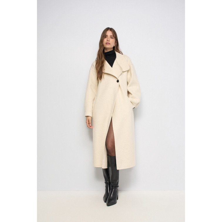 manteau femme  salsa jeans long handmade wool coat