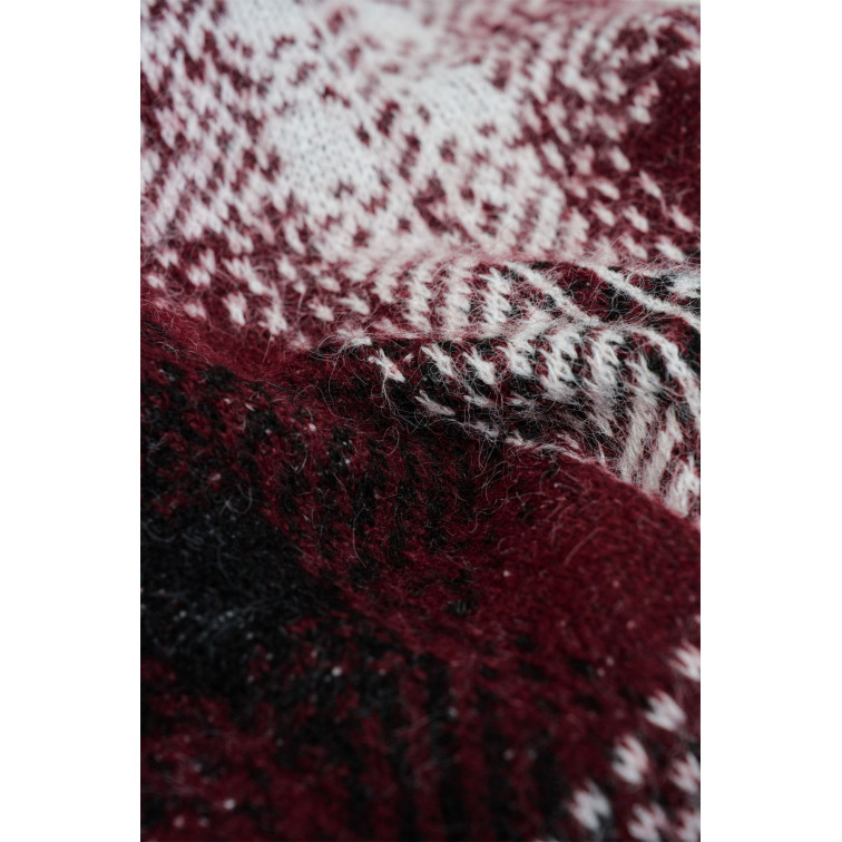 femme wool blend sweate with chess p 730