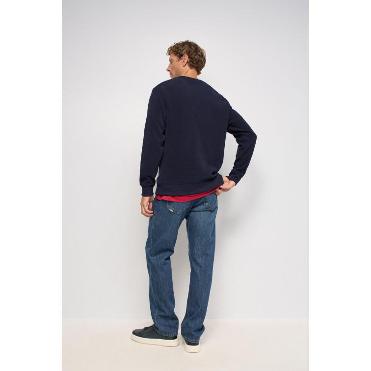 sweat-shirt homme  salsa jeans soft waffle fleece w/ 3d print