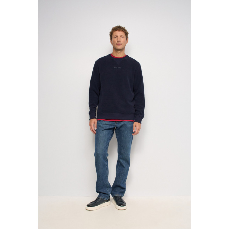 sweat-shirt homme  salsa jeans soft waffle fleece w/ 3d print