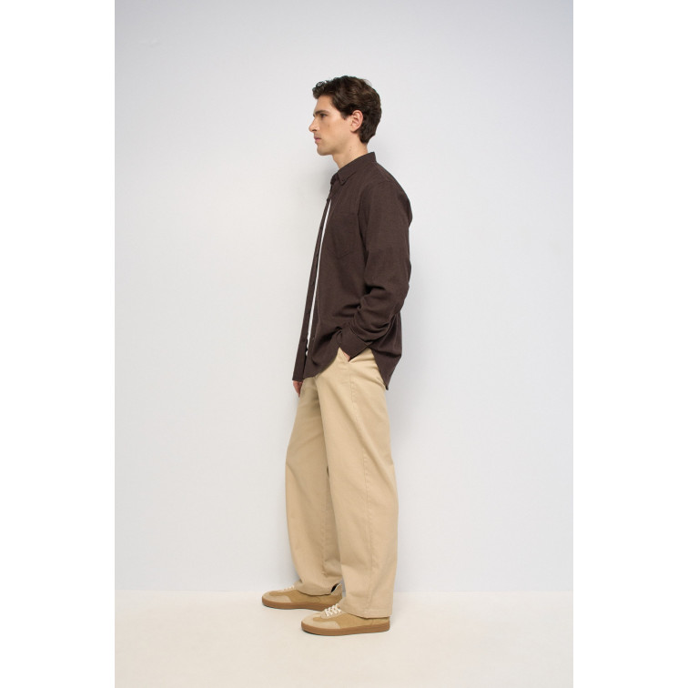 chemise homme  salsa jeans melange cotton shirt with ches
