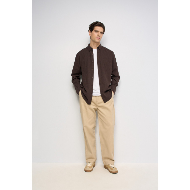 chemise homme  salsa jeans melange cotton shirt with ches
