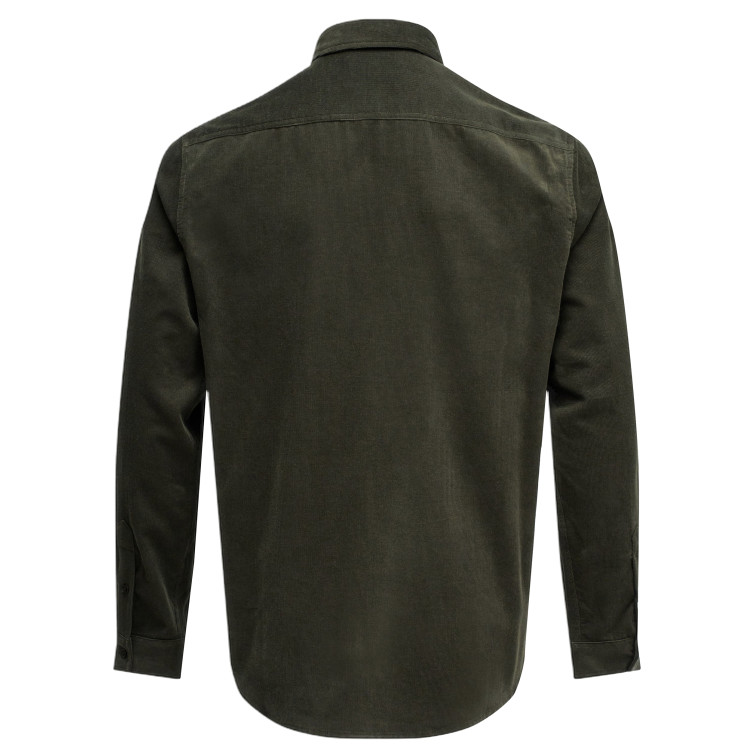 chemise homme  salsa jeans cotton corduroy shirt with che