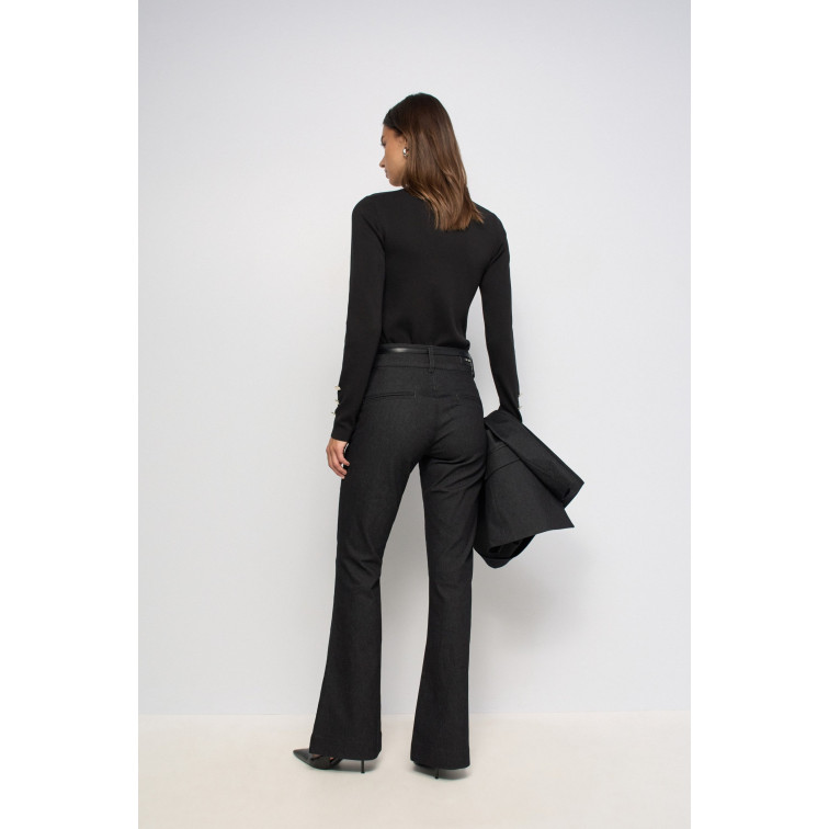 pantalon femme  salsa jeans secret chino flare