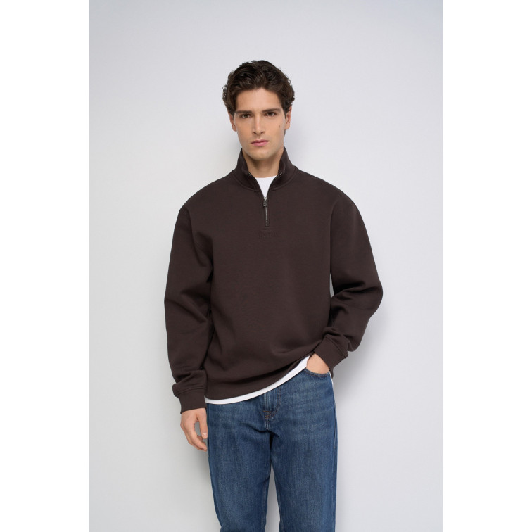 sweat-shirt homme  salsa jeans half zipped collar sweatshirt