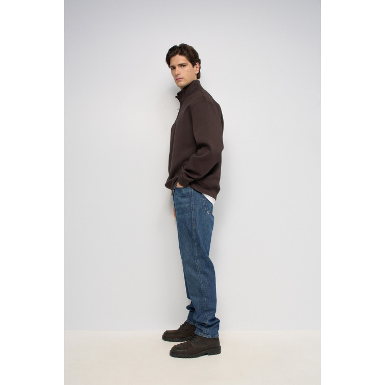 sweat-shirt homme  salsa jeans half zipped collar sweatshirt