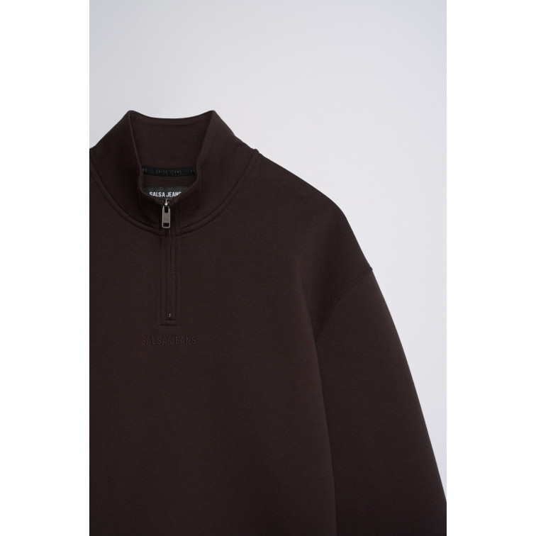 sweat-shirt homme  salsa jeans half zipped collar sweatshirt