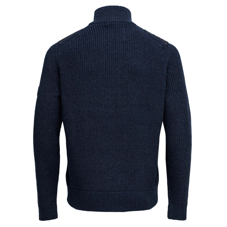 cazadora homme  salsa jeans knitted jacket with quilted fr