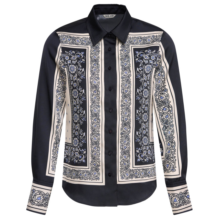 chemise femme  salsa jeans printed  shirt regular