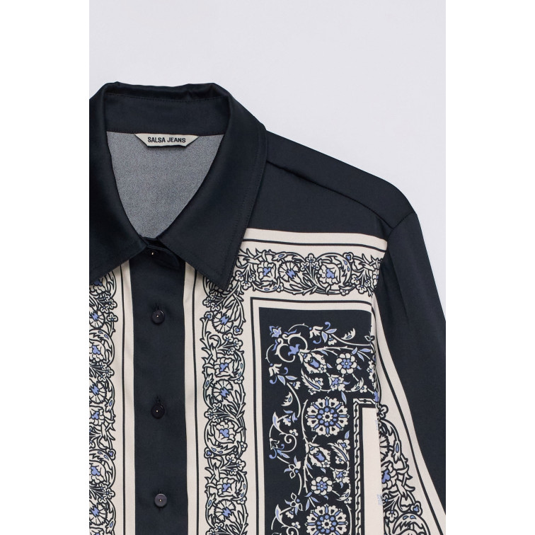 chemise femme  salsa jeans printed  shirt regular