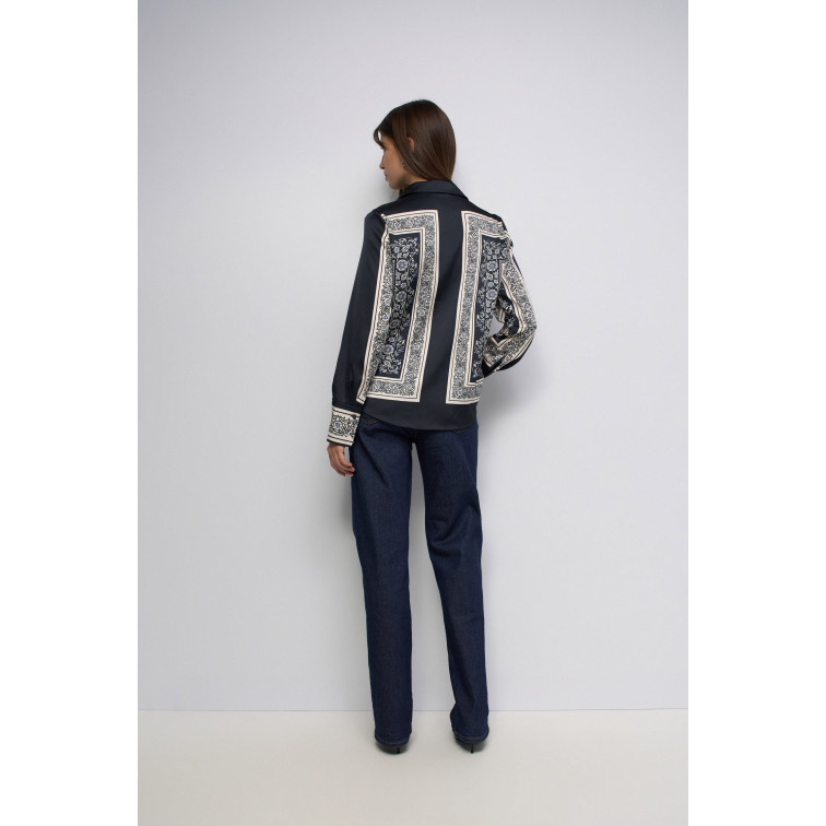 chemise femme  salsa jeans printed  shirt regular