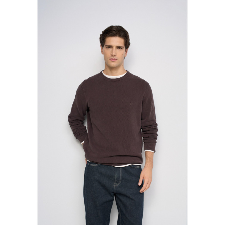 maillot homme  salsa jeans waffle knit sweater garment dy