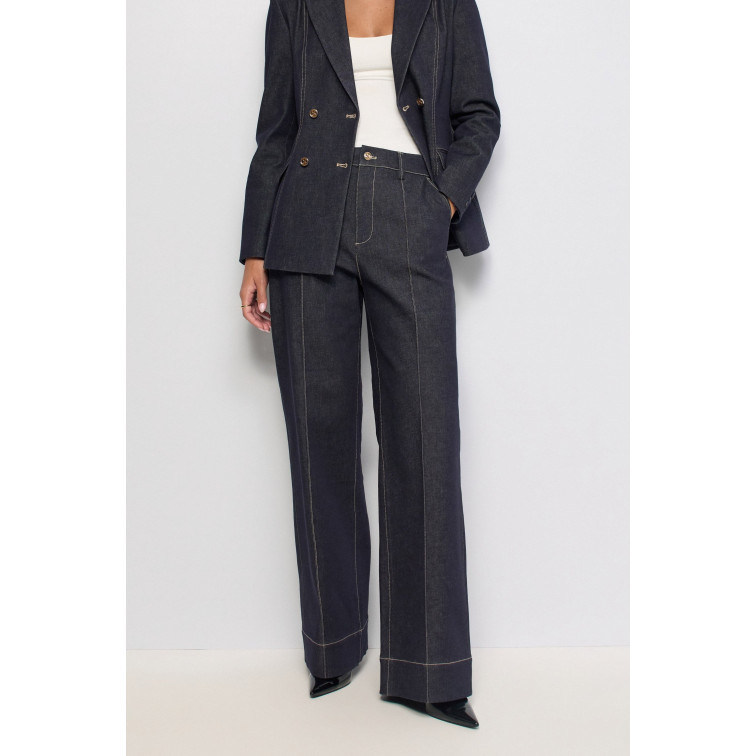 pantalon femme  salsa jeans chino straight atelier in raw
