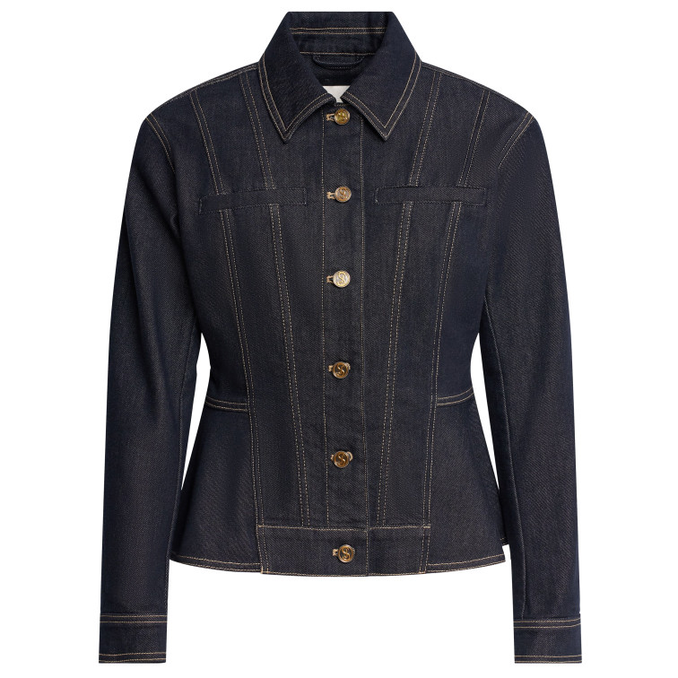 manteau femme  salsa jeans peplum overshirt atelier in ra