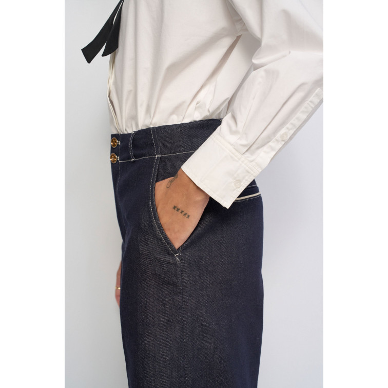 jeans femme  salsa jeans jeans high rise atelier in raw