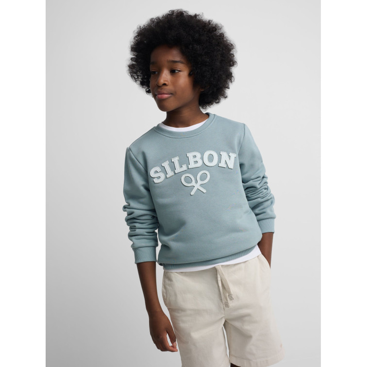 sweat-shirt garçon  silbon sweat-shirt kids silbon raqueta m