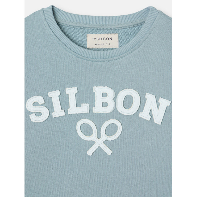 sweat-shirt garçon  silbon sweat-shirt kids silbon raqueta m