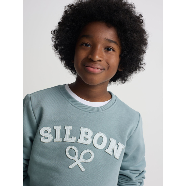 sweat-shirt garçon  silbon sweat-shirt kids silbon raqueta m