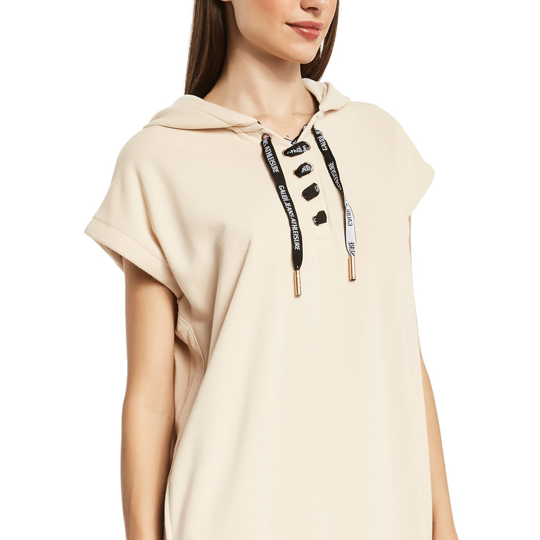 robe femme  gaudi abito m/c in felpa c/cappuccio