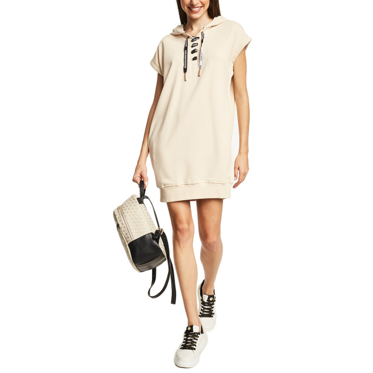 robe femme  gaudi abito m/c in felpa c/cappuccio
