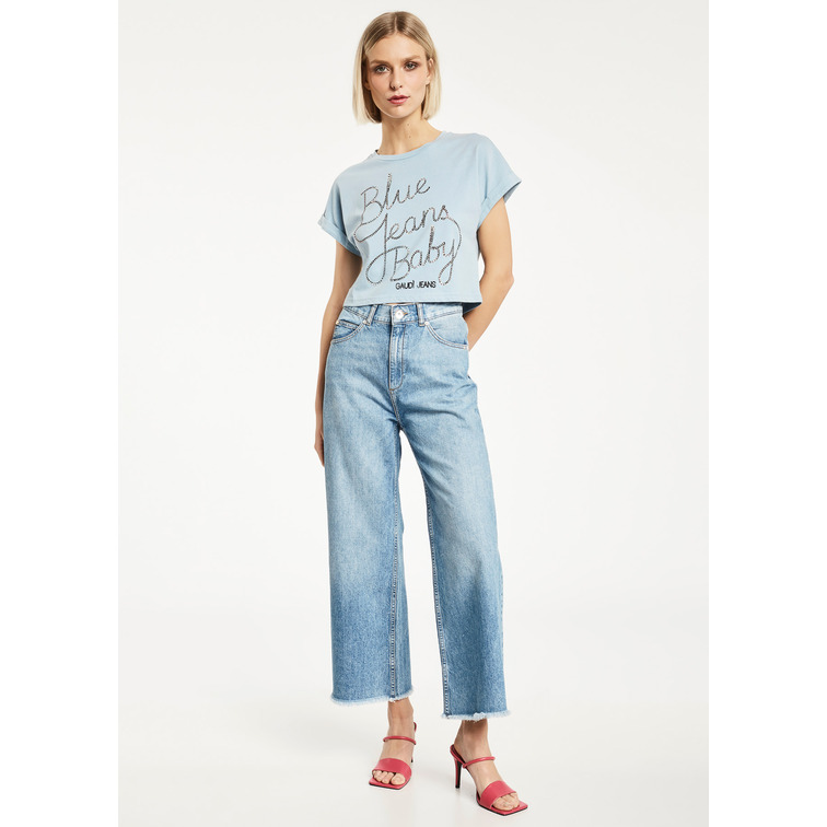 jeans femme  gaudi pantalone denim