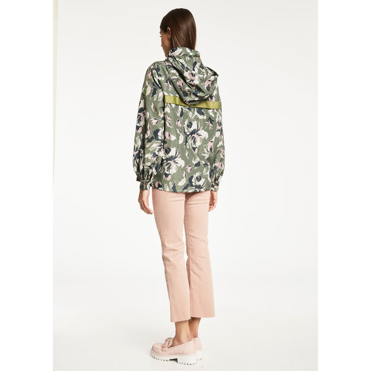 manteau femme  gaudi kway stampato m/l c/cappuccio