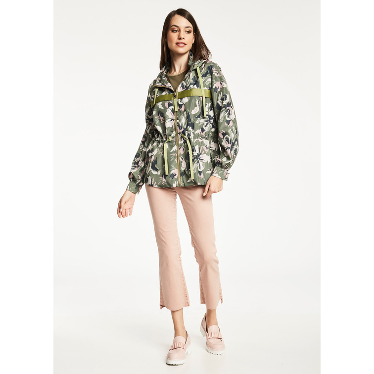 manteau femme  gaudi kway stampato m/l c/cappuccio