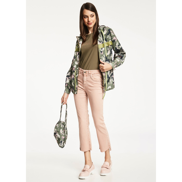 manteau femme  gaudi kway stampato m/l c/cappuccio
