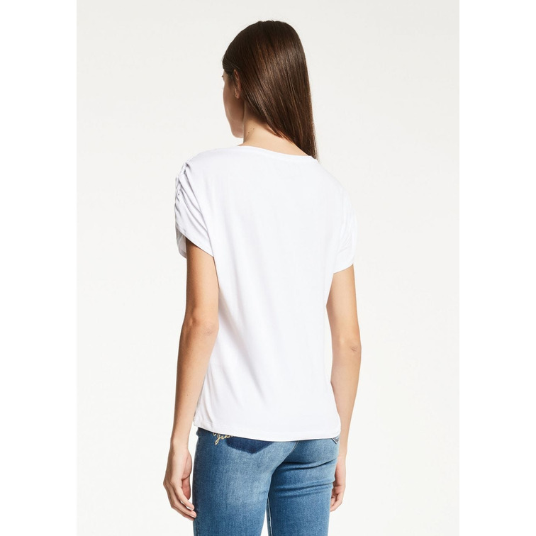 t-shirt femme  gaudi t-shirt m/c arricciata