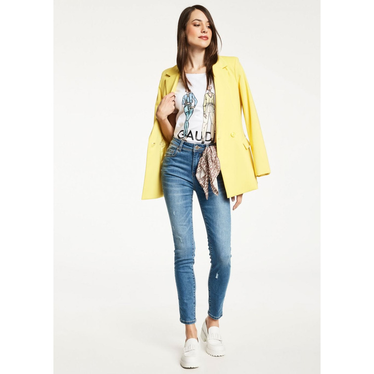 t-shirt femme  gaudi t-shirt m/c arricciata