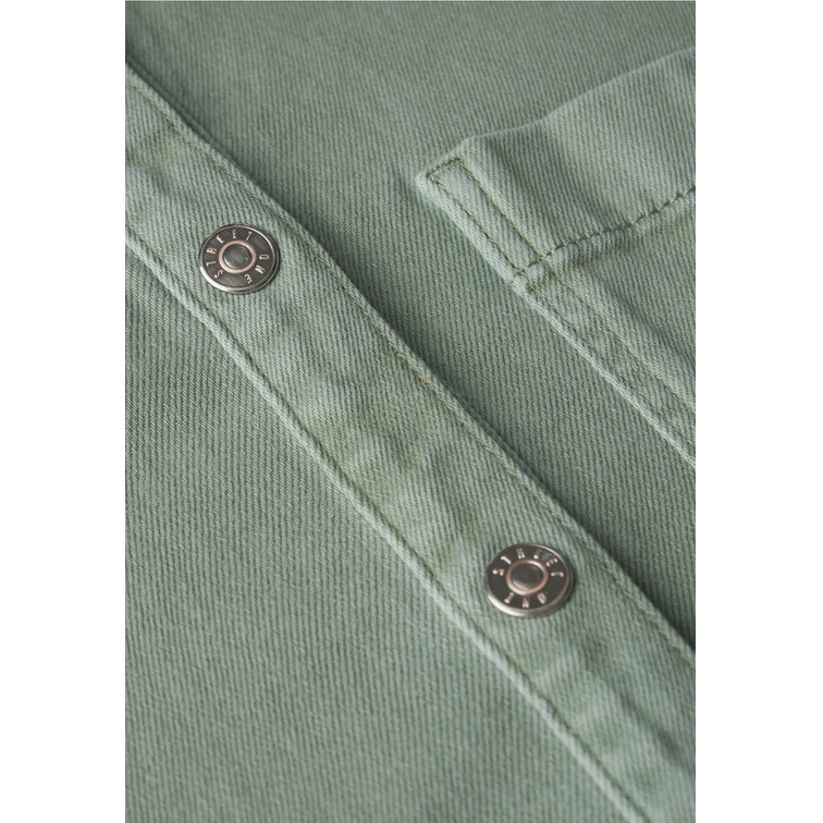 manteau femme  street style denim-overshirt,colored