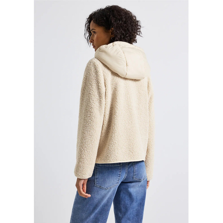 manteau femme  street teddy bomber mat mix jkt w. re