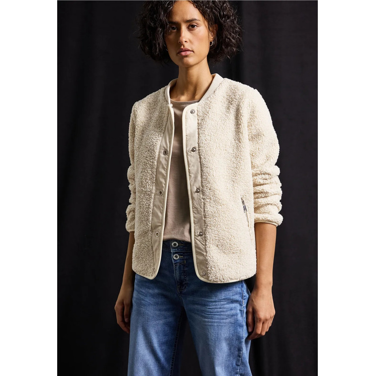 manteau femme  street teddy bomber mat mix jkt w. re