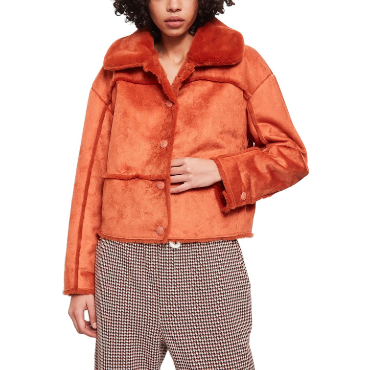 manteau femme  gaudi giubbotto in ecomontone