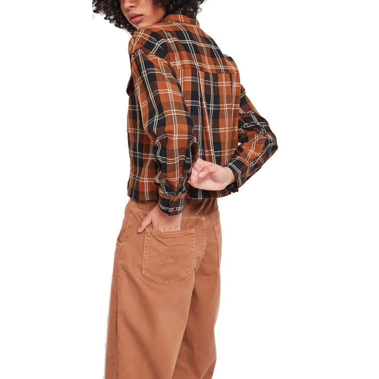 chemise femme  gaudi camicia cropped m/l