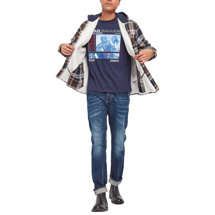chemise homme  gaudi camicia cappuccio