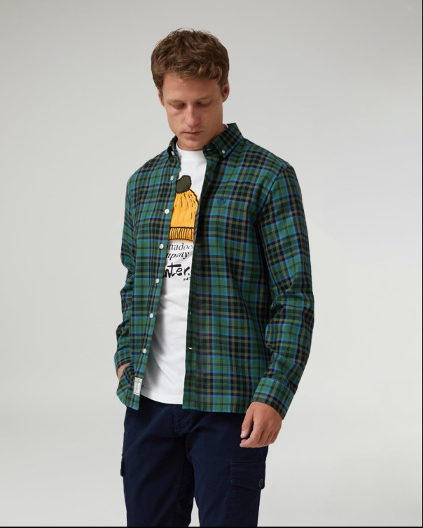 chemise homme  altonadock chemise verde