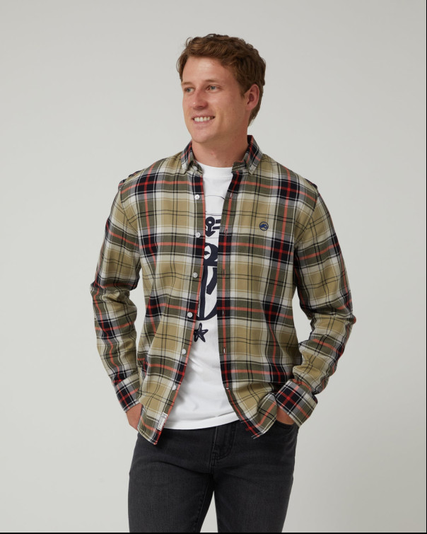 chemise homme  altonadock chemise verde