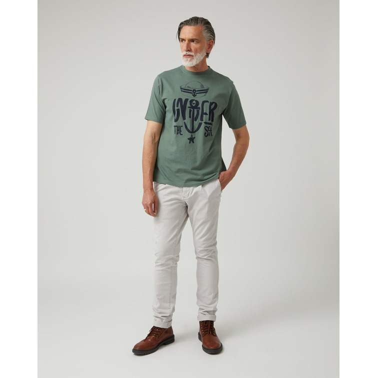 t-shirt homme  altonadock t-shirt kaki