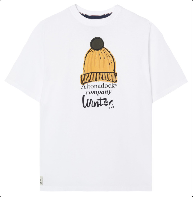 t-shirt homme  altonadock t-shirt blanco