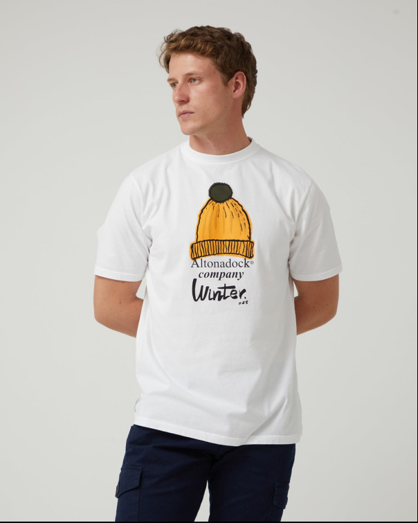 t-shirt homme  altonadock t-shirt blanco