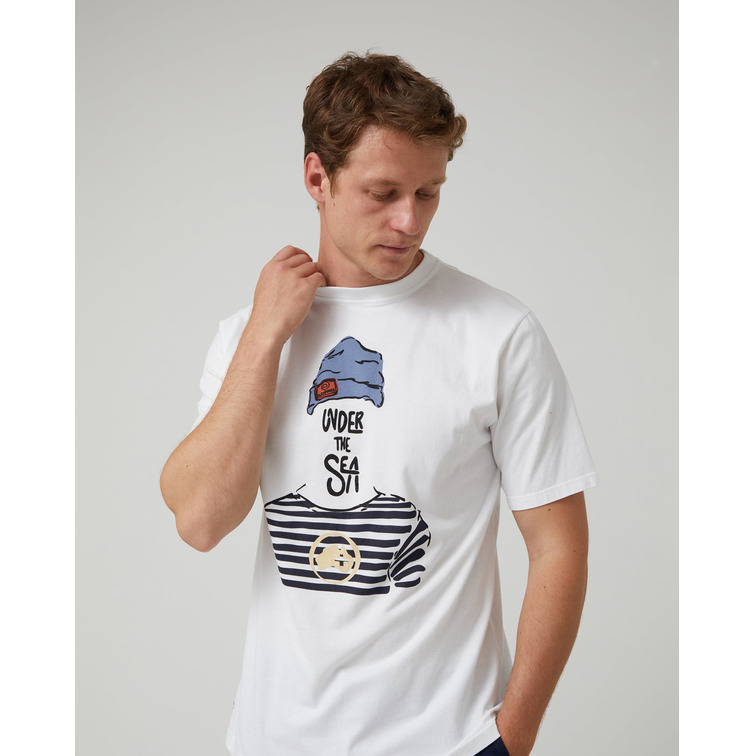 t-shirt homme  altonadock t-shirt blanco
