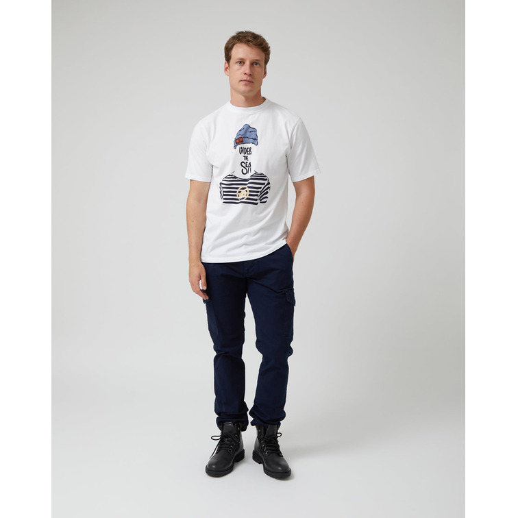 t-shirt homme  altonadock t-shirt blanco