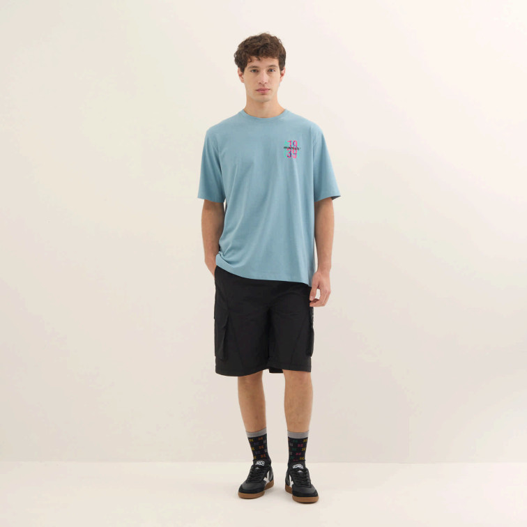 t-shirt homme  munich streetwear t-shirt turquoise