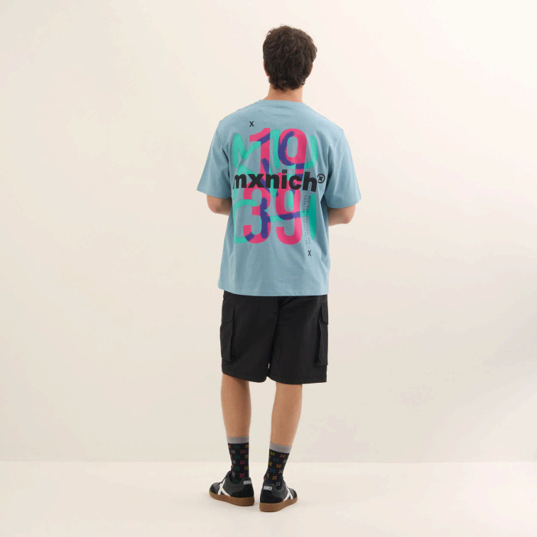 t-shirt homme  munich streetwear t-shirt turquoise