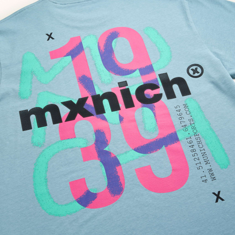 t-shirt homme  munich streetwear t-shirt turquoise