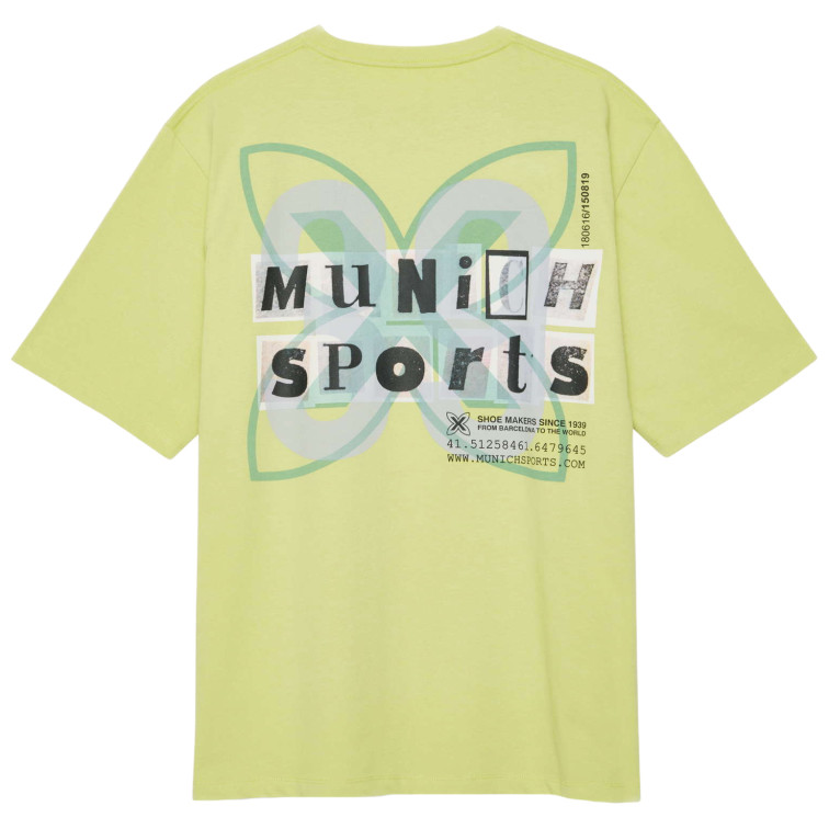 t-shirt homme  munich streetwear t-shirt lime