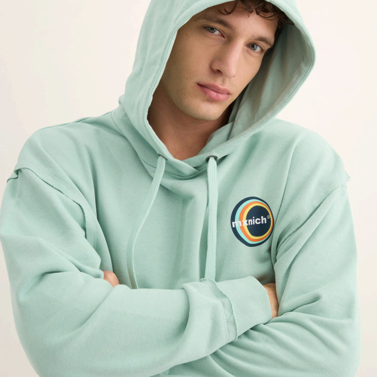 sweat-shirt homme  munich streetwear hoodie rack mint